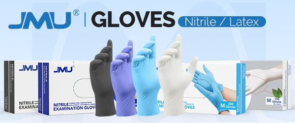 JMU Nitrile Disposable Gloves – 3.5 Mil, Powder-Free, Latex-Free, Sizes XS To XL (Bulk Box Up To 4000pcs)