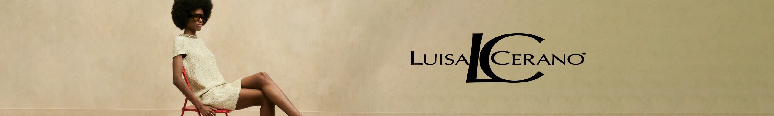 Werbeanzeige der Marke LUISA CERANO