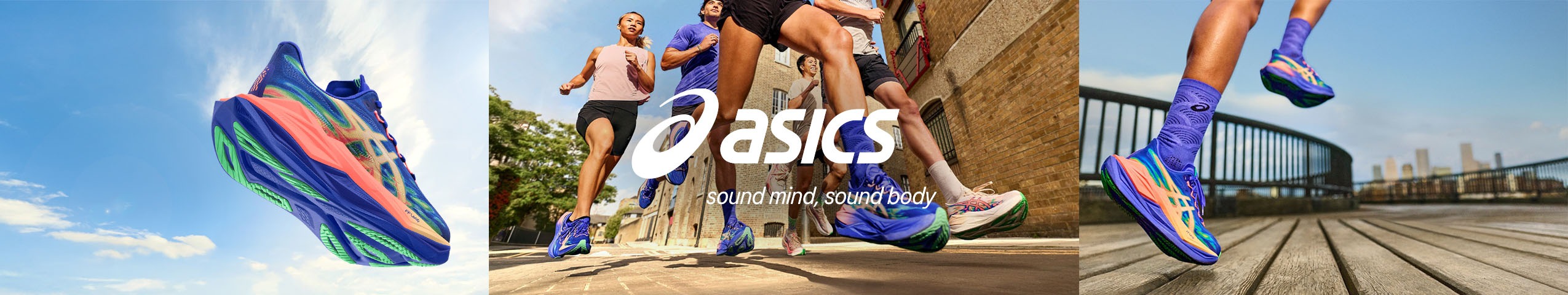 Werbeanzeige der Marke ASICS