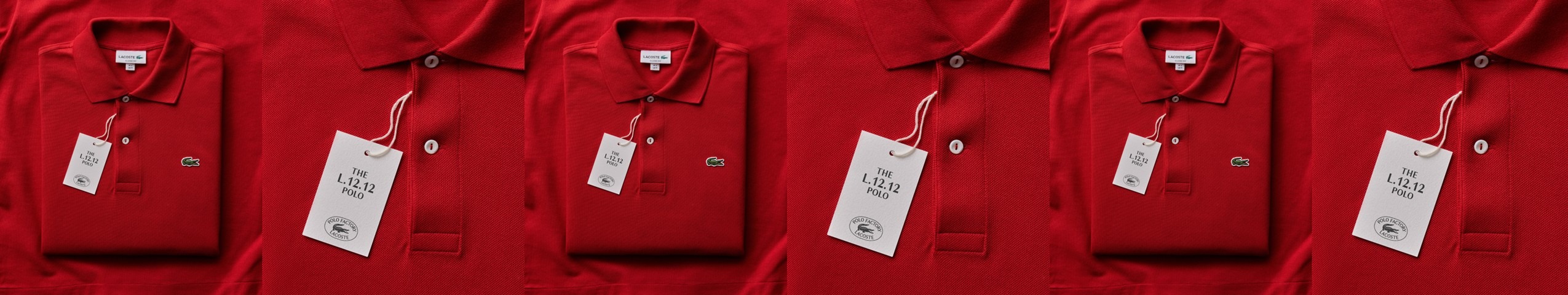 Werbeanzeige der Marke LACOSTE