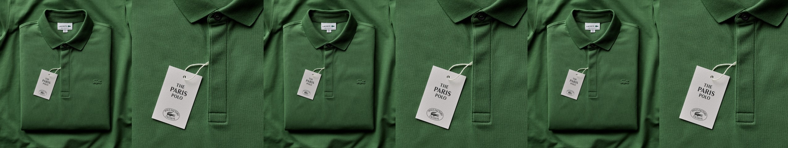 Werbeanzeige der Marke LACOSTE