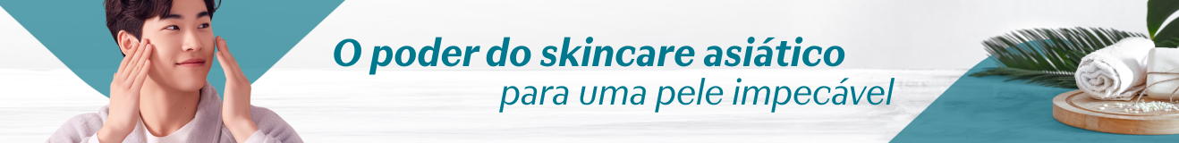 Produtos de Skincare asiático em destaque