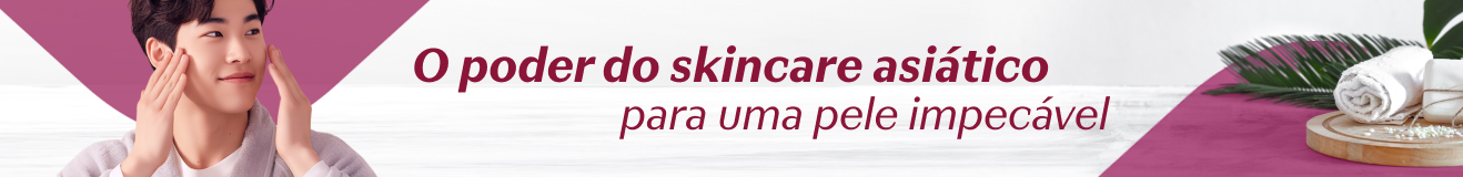 Produtos de Skincare asiático em destaque
