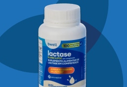 Lactase 10.000 FCC bwell 100 Comprimidos Mastigáveis. bwell