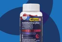 Melatonina + L-Triptofano bwell Gummy Frutas Vermelhas 60 gomas. bwell