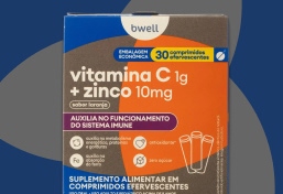 Vitamina C + Zinco bwell 30 Comprimidos Efervescentes. bwell
