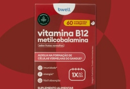 Vitamina B12 Bwell Frutas Vermelhas 60 Comprimidos Mastigáveis. bwell