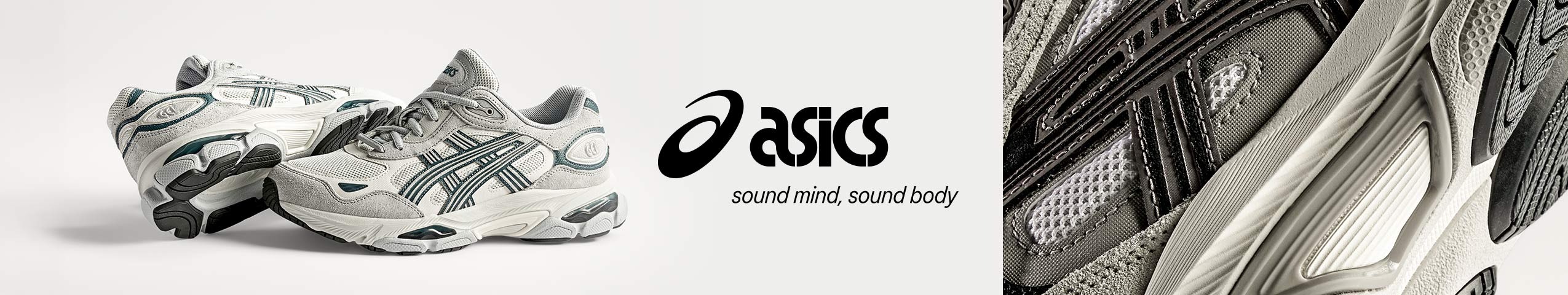 Werbeanzeige der Marke ASICS